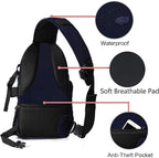 MOSISO Camera Sling Bag, DSLR/SLR/Mirrorless Camera Backpack Case Shockproof - Image 4