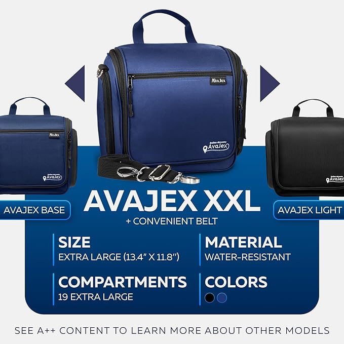 Extra Large Hanging Travel Toiletry Bag - Image 2