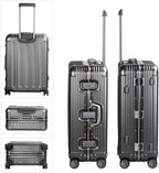 TRAVELKING All Aluminum Luggage Zipperless Hard Shell Suitcase - Image 4