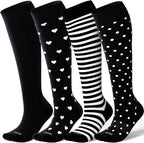 LEVSOX Compression Socks for Pregnant Women 20-30 mmHg Knee High Cute Funny by Levsox