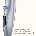 Conair 3-in-1 Styling Hair Dryer, 1875W Blow Dryer with 3 Styling Attachments to Detangle, Straighten, and Volumize, Ionic Technology, Dual Voltage