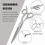 LePinko Premium Damascus Steel Hair Cutting Scissors, 6.0 Inch Master Level Hair Texturizing Shears For Hairstylist, Hairdresser, Studio, Salon, Barber