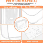 AURUZA 4 Pack Clear Toiletry Bag, Portable Travel Makeup Pouch - Image 4