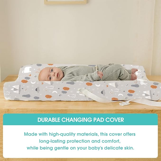 BROLEX Changing Pad Covers for Baby: Boy Girls Ultra Stretchy Soft 2 Pack - Image 4