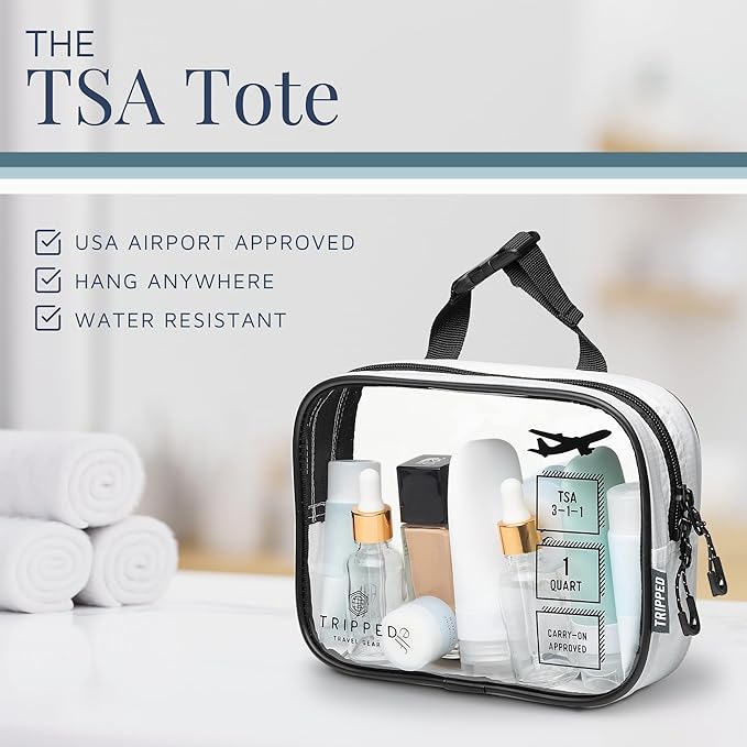 Toiletry Bag Kit Set: Hanging Travel Toiletry Bag + 311 TSA Cosmetic Liquid Bag - Image 5