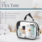 Toiletry Bag Kit Set: Hanging Travel Toiletry Bag + 311 TSA Cosmetic Liquid Bag - Image 5
