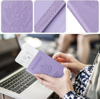 TIGARI Passport Holder for Travel Women Men, PU Leather Passport Wallet Cover - Image 4