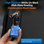 Bright Colors, TSA Approved Luggage Locks 4 Pack, Re-settable Combination - Image 7