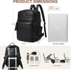 Shrrie Laptop Backpack for Women, Vegan Leather Backpack Work Computer - Image 5