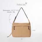 ODODOS 20L Crossbody Tote Bag Large Capacity Lightweight Hobo Shoulder Sling - Image 6