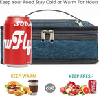 FlowFly Small Insulated Lunch box Portable Soft Bag Mini Cooler Thermal Meal - Image 3