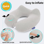 2 Pack Inflatable Travel Neck Pillows - Image 3