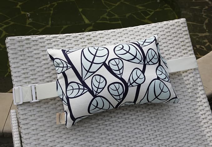 Patio Lounge Head Support Pillow & Cushion, Small Waterproof Throw Pillow - Image 4