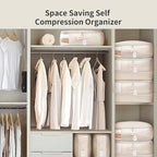 DIMJ Comforter Storage Bag - 110L Large Capacity Ultra Space Saving Self - Image 6