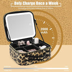 Makeup Bag with Light Up Mirror, Lighted Travel Makeup Organizer 3 Colors - Image 3