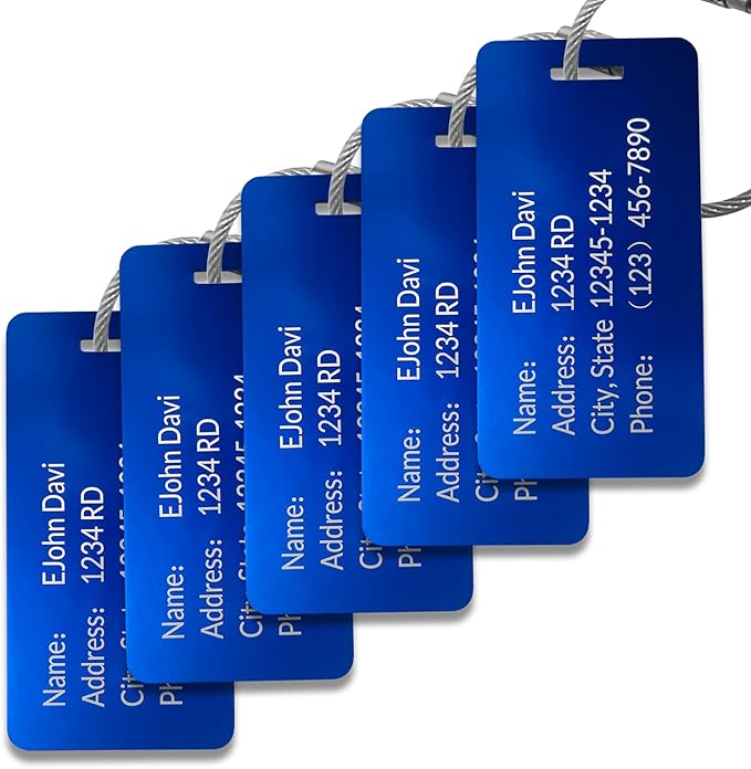 Custom Personalized Luggage Tags-Customized Unique tag by KOMVIOO