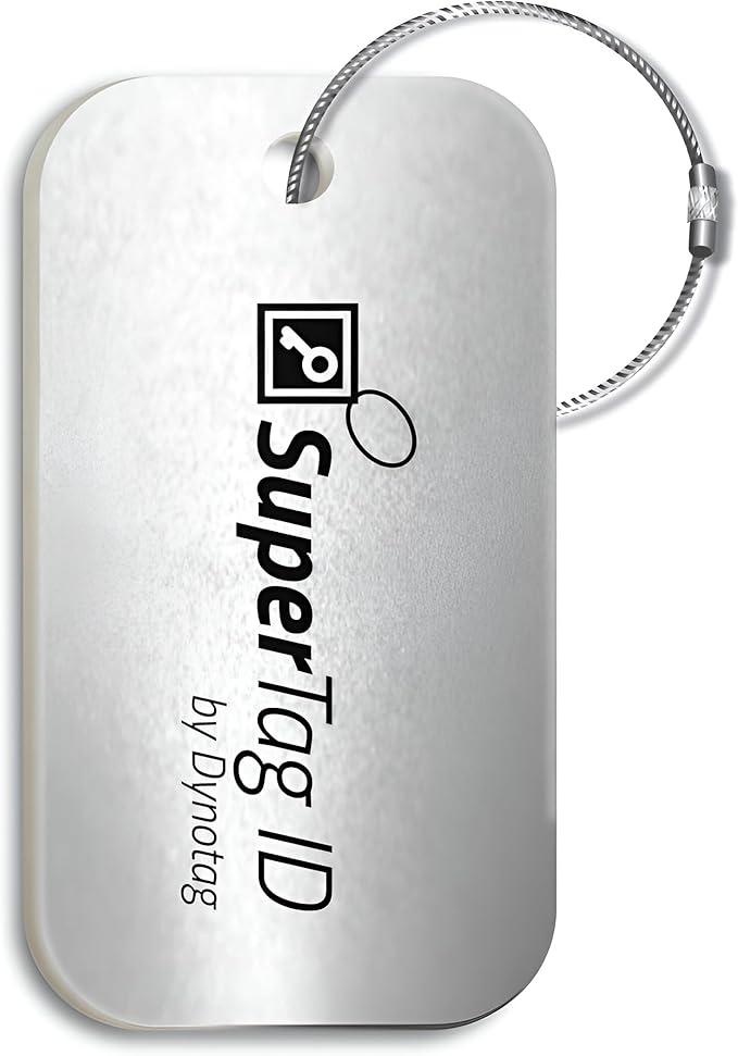 Dynotag® Sentry Series Solid Metal Web Enabled Smart Luggage Tag ID + Steel Loop - Image 3