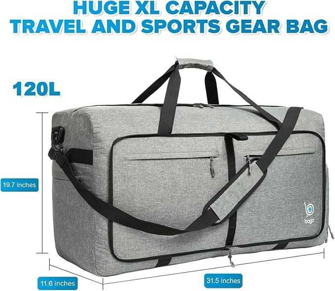 Bago Large Foldable Duffel Bags - Image 6