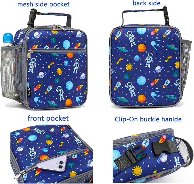 FlowFly Kids Lunch box Insulated Soft Bag Mini Cooler Back to School Thermal - Image 4