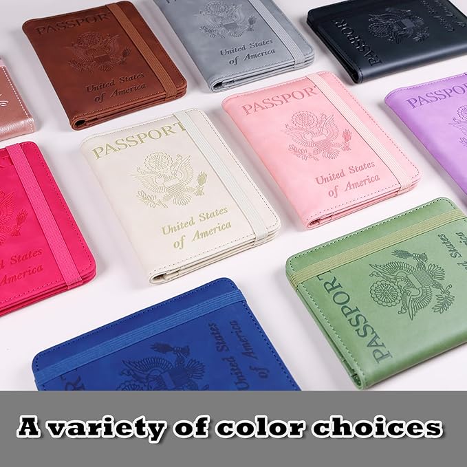 Melsbrinna Premium Leather Passport Holder Covers Case, Waterproof Rfid - Image 7