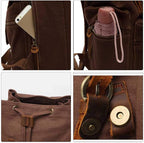 AUGUR High Capacity Canvas Vintage Backpack - Image 3