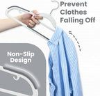 Plastic Hangers 50 Pack, Slim Clothes Hangers Non Slip, Non-staining Space - Image 4