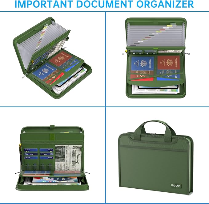 ENGPOW Accordion File Organizer, Fireproof Expanding File Folder - Image 4