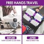 Adjustable Travel Luggage Strap Suitcase Belt Travel Bag Accessories 1.96 in W - Image 6
