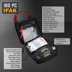 Everlit 180 Pieces Tactical First Aid Kit IFAK Molle EMT Pouch Outdoor Camping - Image 4