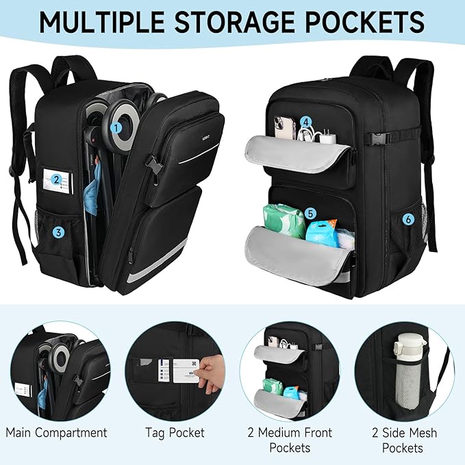 Stroller Travel Bag, Stroller Backpack Compatible - Image 5