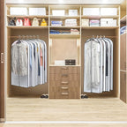 Clear Garment Storage with 4" Gusseted Hanging Covers - Image 7