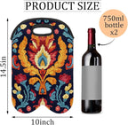 Neoprene Wine Tote, Bottle Carrier Gag Insulating Neoprene Thicker, Insulated - Image 2