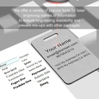 Stainless Steel Personalized Luggage Tags - Image 6