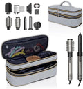 Hair Dryer Travel Carrying Case, Curling Iron Storage Bag, Slim Expandable Handheld Dual-Layer Travel Storage Bag for Dryer/Hair Tool Organizer/Style Organizer