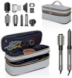 Hair Dryer Travel Carrying Case, Curling Iron Storage Bag, Slim Expandable Handheld Dual-Layer Travel Storage Bag for Dryer/Hair Tool Organizer/Style Organizer