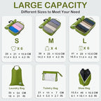 Cipway Compression Packing Cubes, Lightweight Travel Luggage Organizers - Image 6