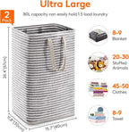 Lifewit 2 Pack Laundry Hamper Large Collapsible Laundry Baskets, Freestanding - Image 3