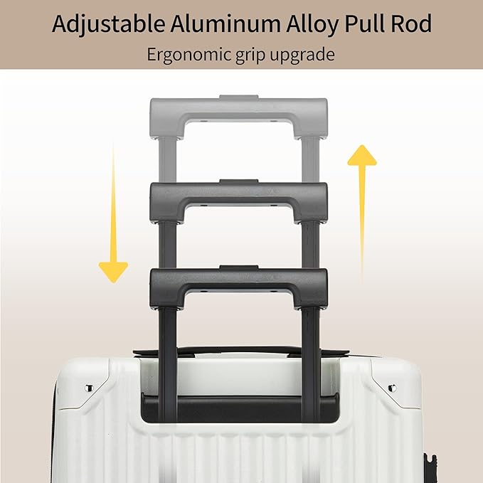 20 Inch Carry on Luggage, Airline Approved 22x14x9 Hard Shell Carry on Suitcase - Image 4