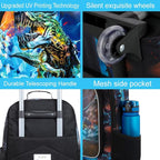Kids Luggage for Boys Girls, Toddler Rolling Travel Carry on Suitcase - Image 5