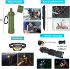 Survival Gear Professional Kit and Large Camping Backpack, First Aid Kit - Image 4