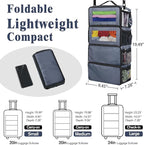 Hanging Travel Organizer, Carry on Luggage Suitcase Organizer, Travel - Image 2