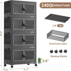 BROVIEW 240Qt Stackable Storage Bins - Image 2