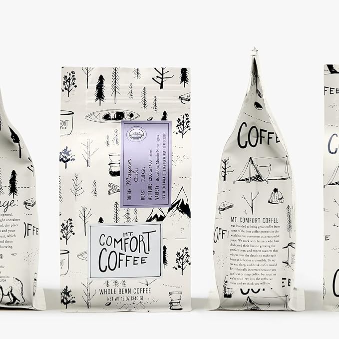 Mt. Comfort Coffee Organic Mayan Whole Bean Coffee, 12oz – Full City Roast - Image 3