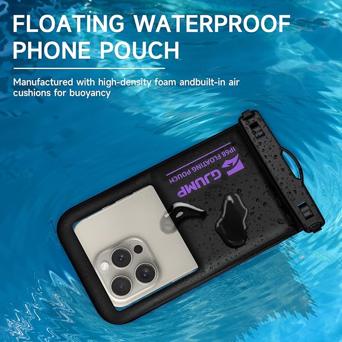 2 Pack Floating Waterproof Phone Pouch, Essential - Image 2