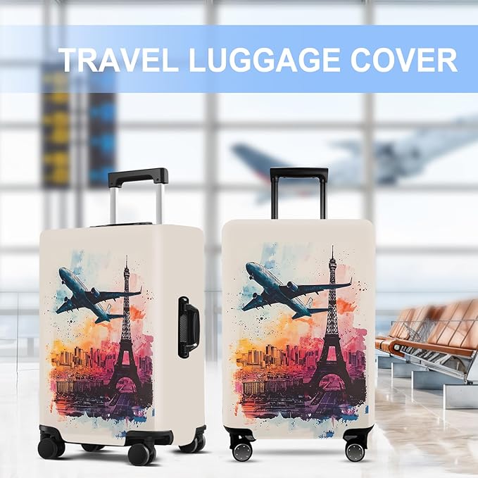 Luggage Cover Washable Suitcase Protector Anti-scratch Suitcase cover Fits - Image 5