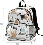Transport Truck Excavator Toddler Backpack Boys Girls Kids Preschool Bookbag - Image 3