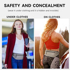 Travel Money Belt for Men and Women hidden slim passport holder - Image 6