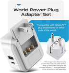 Ceptics World Power Plug Adapter Set, Dual USB & USB-C 3.1A, 20W - Image 5