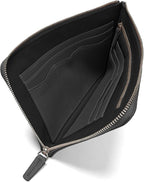 Leatherology RFID Black Onyx Slim Zip Travel Wallet - Image 4