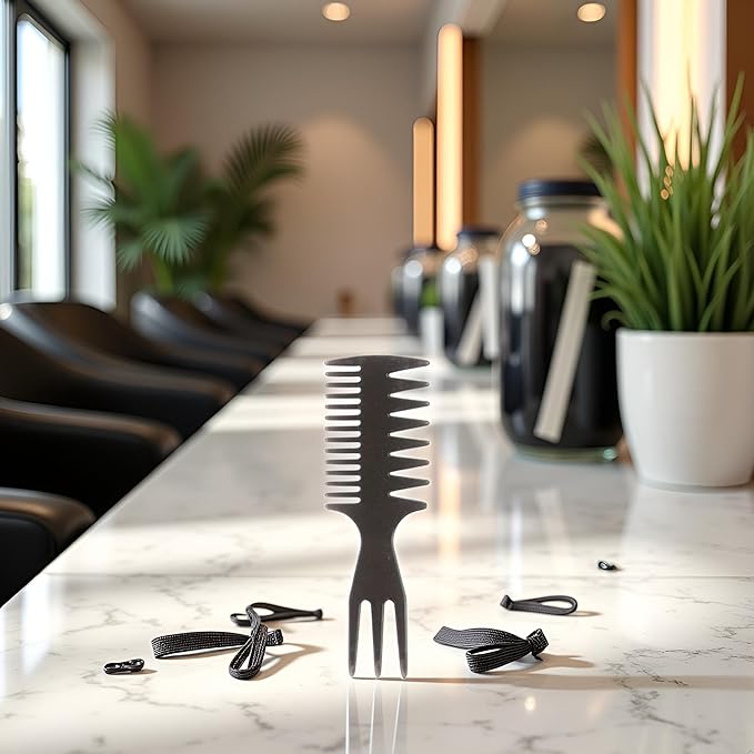 Styling Comb Slicked-back Combs 3 in 1 Fish Tail Bone Shape Hair Wide Tooth Comb Texture Combs for Salon Hair Combs Styling Tools and Appliances